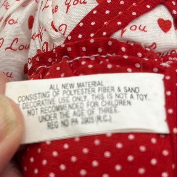 Valentines Day White & Red Teddy Bear Holding Heart 20" By Flowers Inc Balloons - Picture 6 of 6